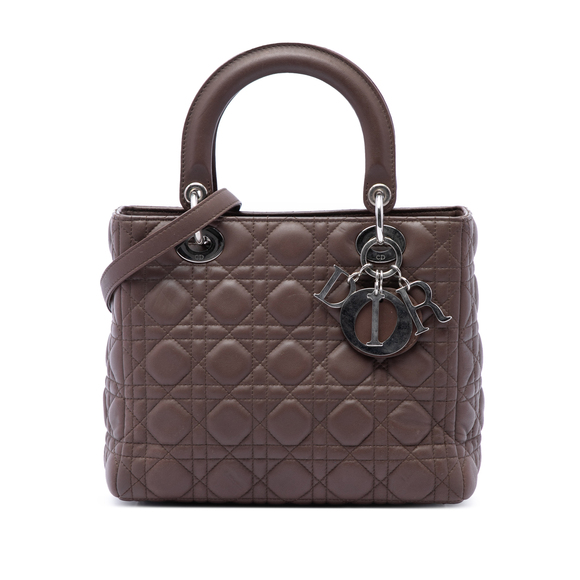 Dior Handbags - Pre-Loved Dior Medium Lambskin Cannage Lady Dior